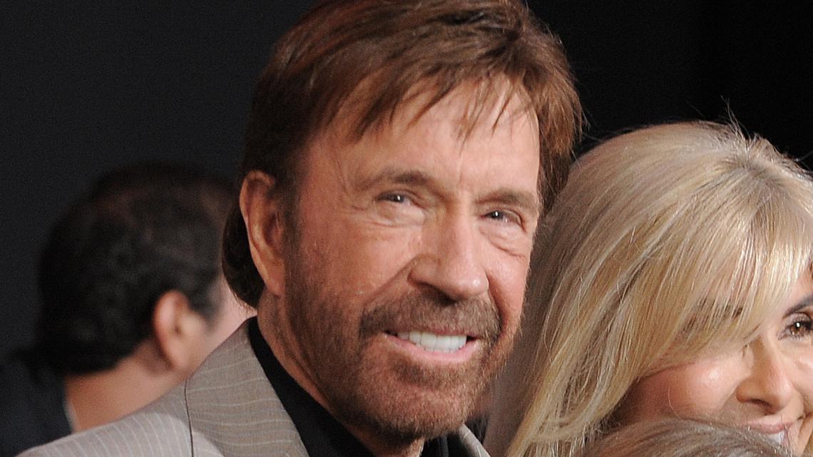 Chuck Norris at the premiere for The Expendables 2