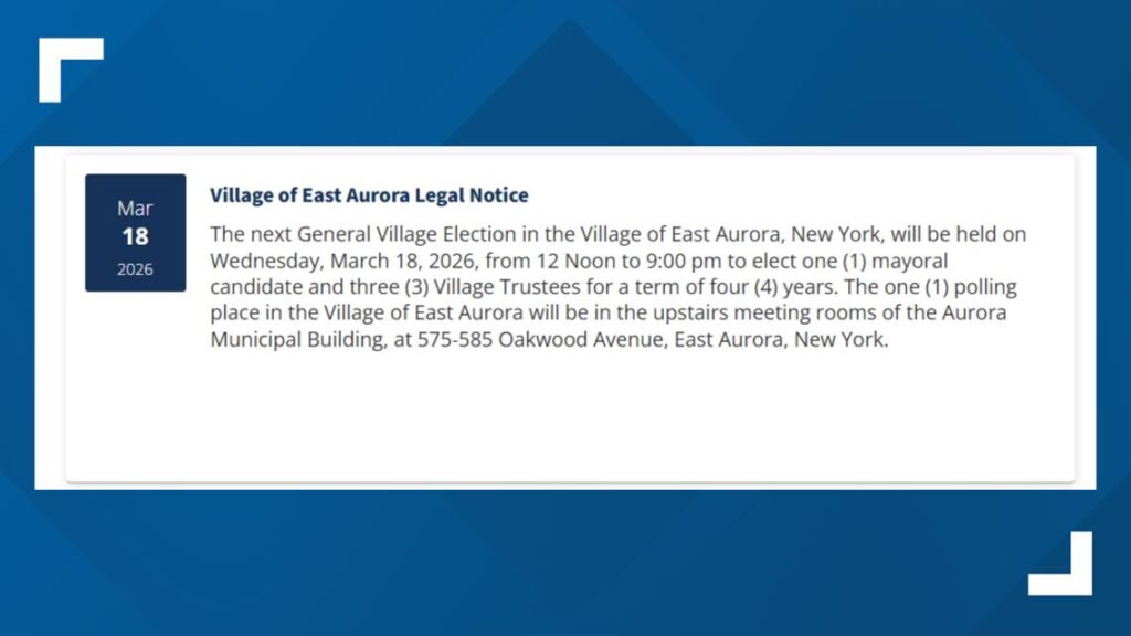 Village elections take center stage this week in Western New York