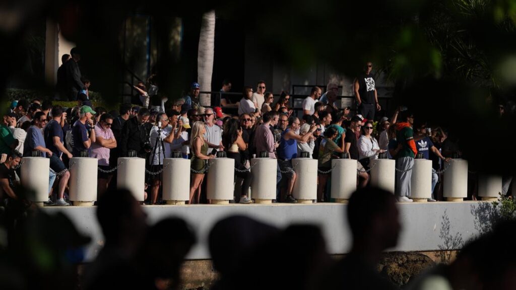 The former Mandarin Oriental hotel collapsing into dust