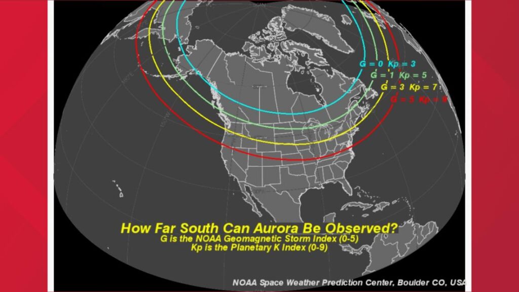 A vibrant display of the northern lights illuminating the night sky