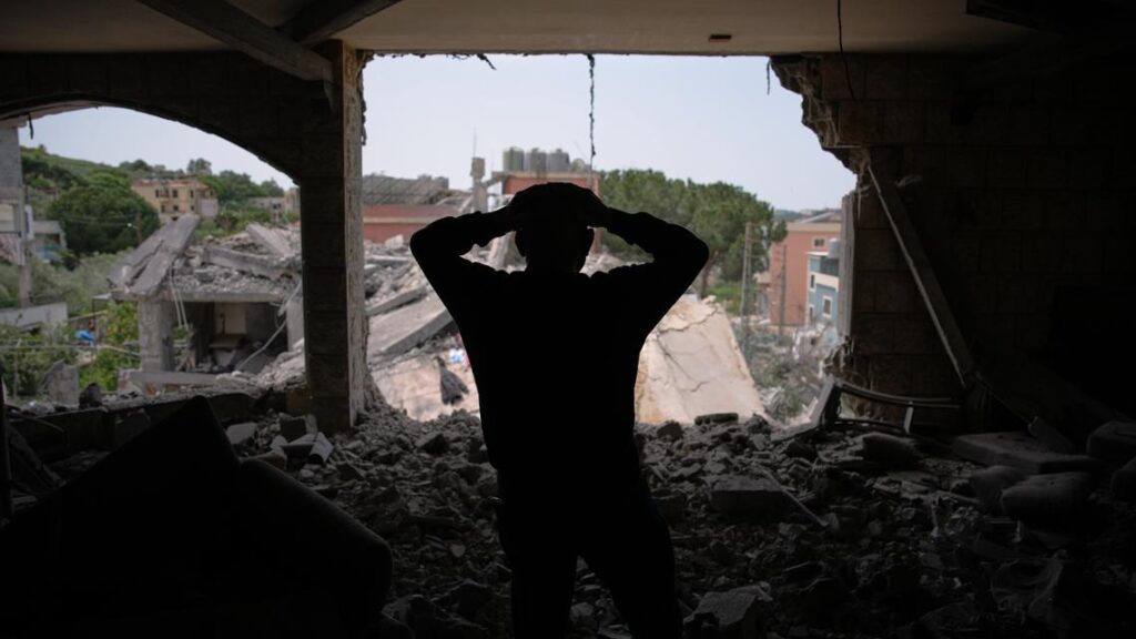 A naval vessel patrolling the Strait of Hormuz amid rising tensions between the US and Iran.