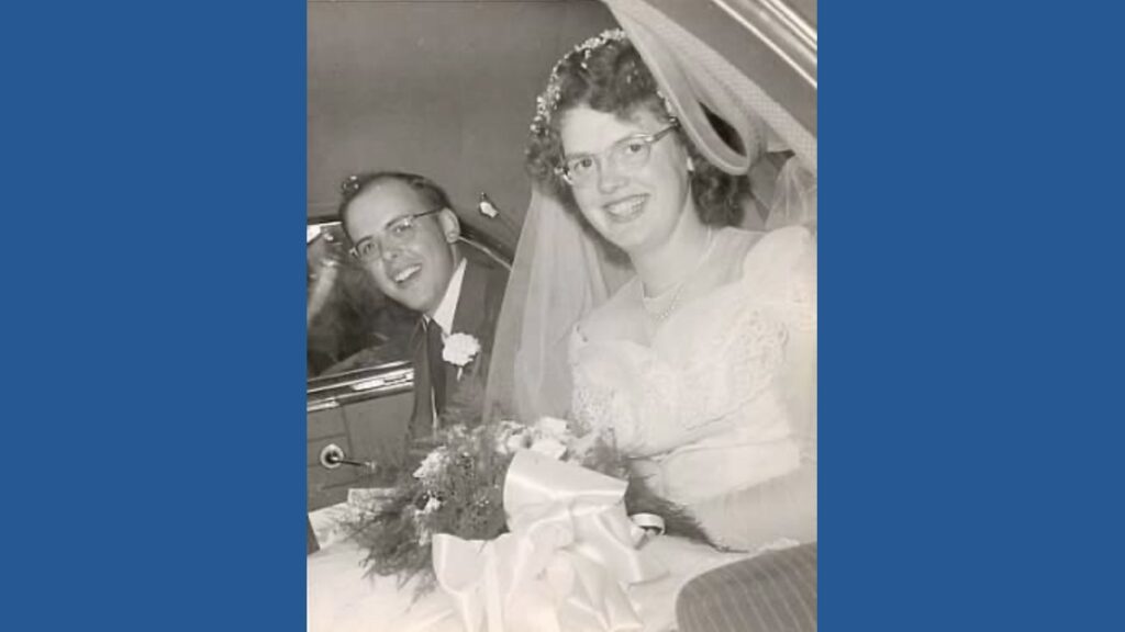 Paul and Erma Joslin celebrating their 77 years of marriage