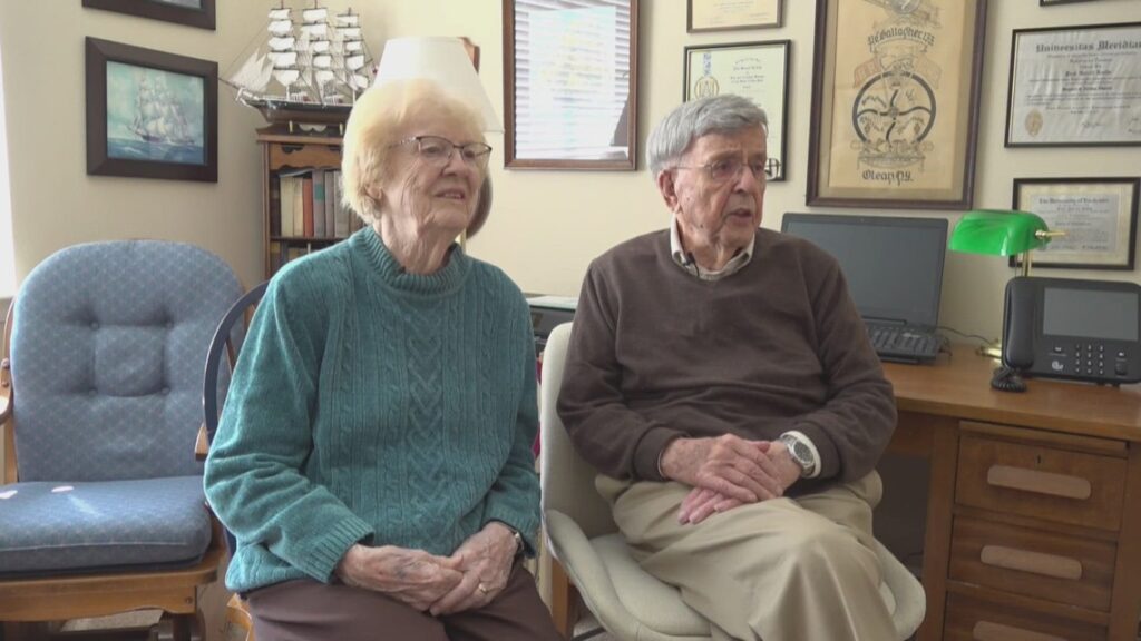 Paul and Erma Joslin sharing a smile together