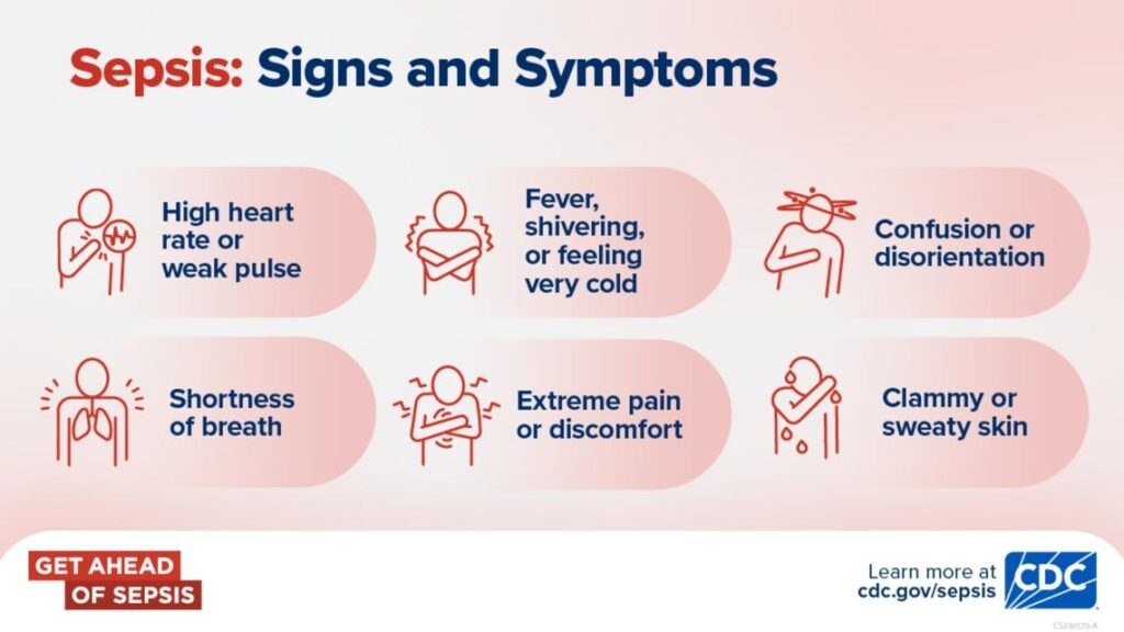 A medical background representing pediatric sepsis and healthcare awareness