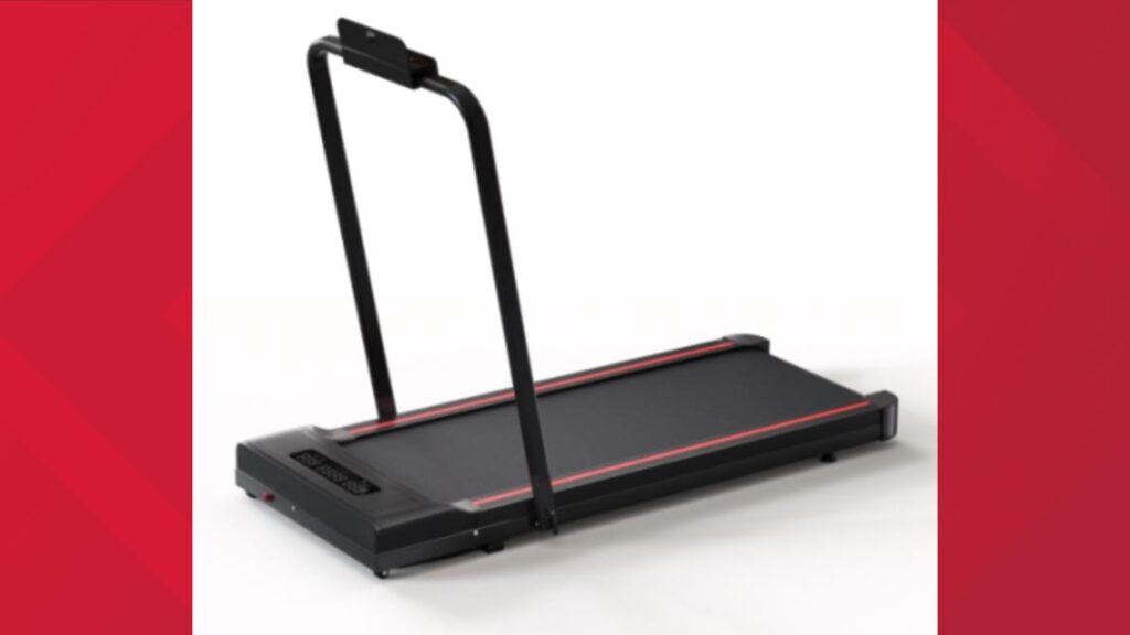 An unplugged treadmill representing the CPSC advice to immediately cease using the recalled Sperax models.